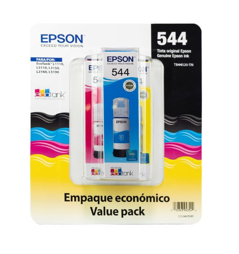 Epson C13T544520-3P cartucho de tinta 3 pieza(s) Original Cian, Magenta, Amarillo
