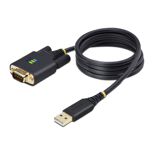 StarTech.com 1P3FFCB-USB-SERIAL cable serial Negro 1 m USB tipo A RS-232