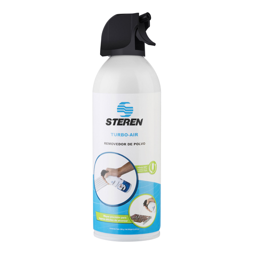 Steren TURBO-AIR kit de limpieza para equipos Computadora portátil Filtro de aire comprimido de limpieza de equipos