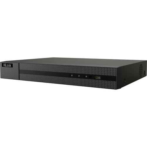 HiLook  NVR 8 Megapixel (4K) (Compatible con Cámaras AcuSense) / 4 Canales IP / 4 Puertos PoE+ / 1 Bahía de Disco Duro / HDMI en 4K