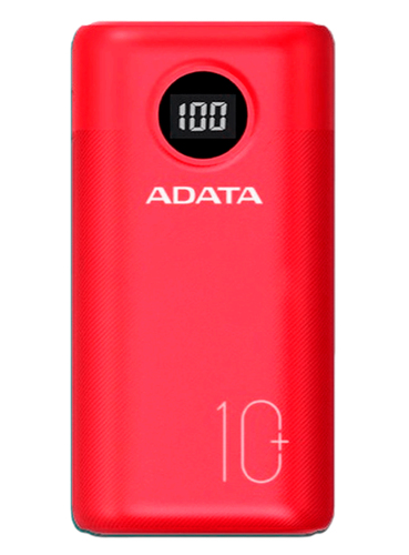 ADATA AP10000QCD-DGT-CGN Ión de litio 1000 mAh Rojo