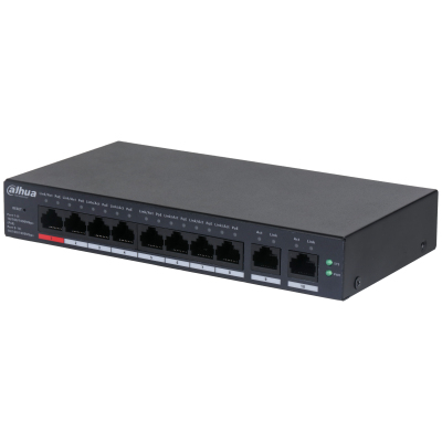 Dahua Technology DH-CS4010-8GT-110 dispositivo de redes Gestionado L2 Gigabit Ethernet (10/100/1000) Energía sobre Ethernet (PoE) Negro