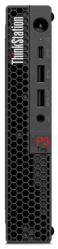 Lenovo ThinkStation P3 Tiny Intel® Core™ i5 i5-13400 8 GB DDR5-SDRAM 512 GB SSD NVIDIA T400 Windows 11 Pro Mini PC Estación de trabajo Negro