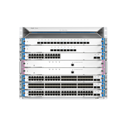 Ruijie Networks  Chasis Switch Core hasta 6 slots para tarjetas modulares M7000 series