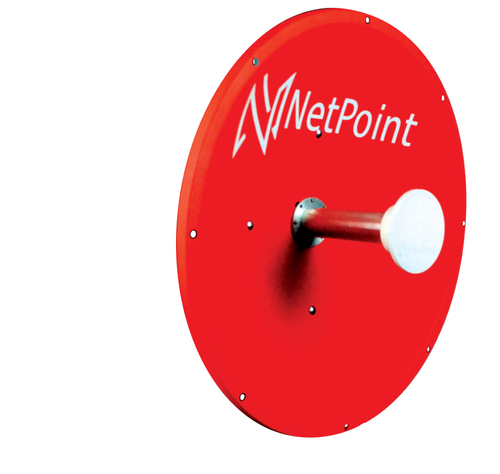 NetPoint  Antena altamente Direccional / 4 ft / 4.9-6.4 GHz / Diseñada para ambientes salinos / Ganancia 37 dBi / SLANT de 45 ° y 90 ° / Incluye radomo, jumper y montaje de acero inoxidable.