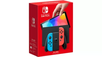 Nintendo Switch OLED videoconsola portátil 17.8 cm (7") 64 GB Pantalla táctil Wifi Azul, Rojo