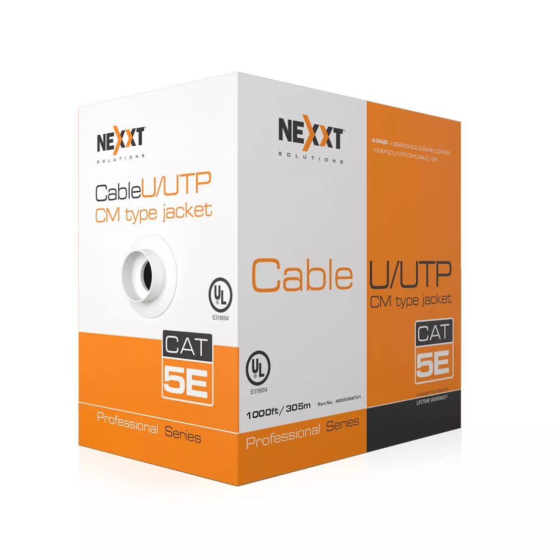 Cable Nexxt Solutions Professional Cat5e UTP 4P 24AWG CM 305m Azul AB355NXT32 - NEXXT