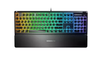 Steelseries Apex 3, Tamaño completo (100%), USB, LED RGB, Negro