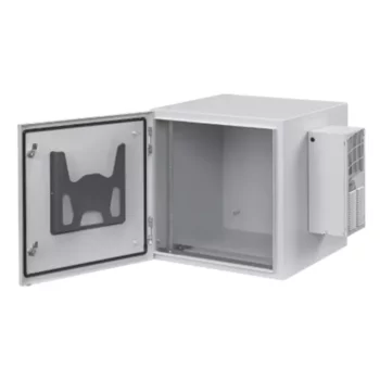 HOFFMAN  Gabinete Industrial ProTek de Puerta Sólida, Protección NEMA Tipo 4/12; IP66, Fabricado en Acero, 19 UR, Color Gris Claro