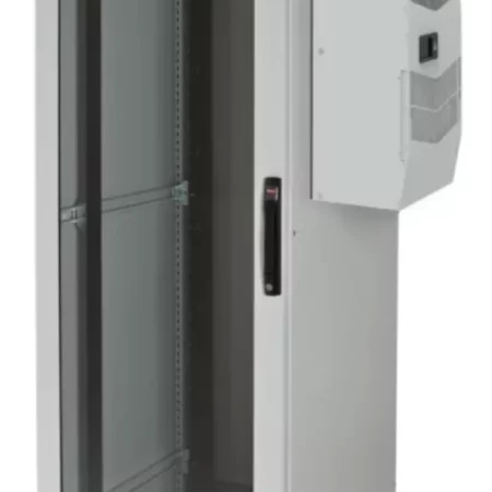 HOFFMAN  Gabinete de Telecomunicaciones ProLine V/D, 700 mm de Ancho, 800 mm de Profundidad, Compatible Con Aire Acondicionado Tipo G28, 42 UR, Color Gris Claro