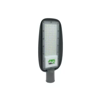 JWJ  Luminaria LED con Fotocelda 100 W/ 100 - 265 V CA ~50/60 Hz / Color Blanco/ Dimensiones 200 x 465 x 78 mm / Ángulo de Luz 135°.