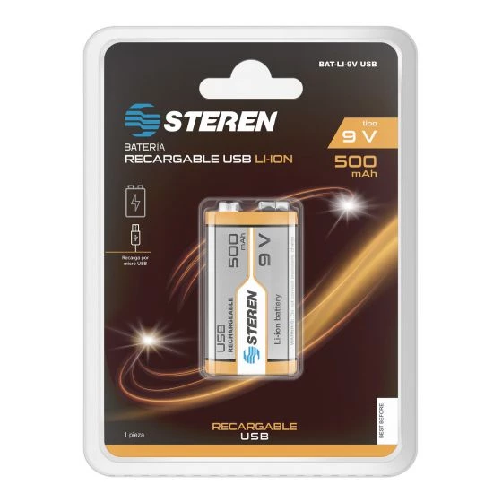 BAT-LI-9V USB